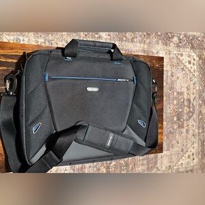 Solo Black and Blue Laptop Bag
